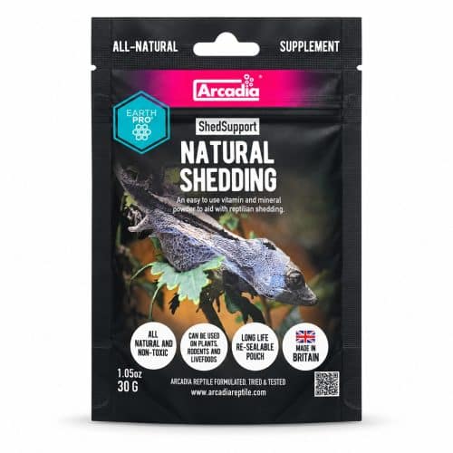 Arcadia EarthPro ShedSupport 30g natural shedding vitamin and mineral supplement for reptiles