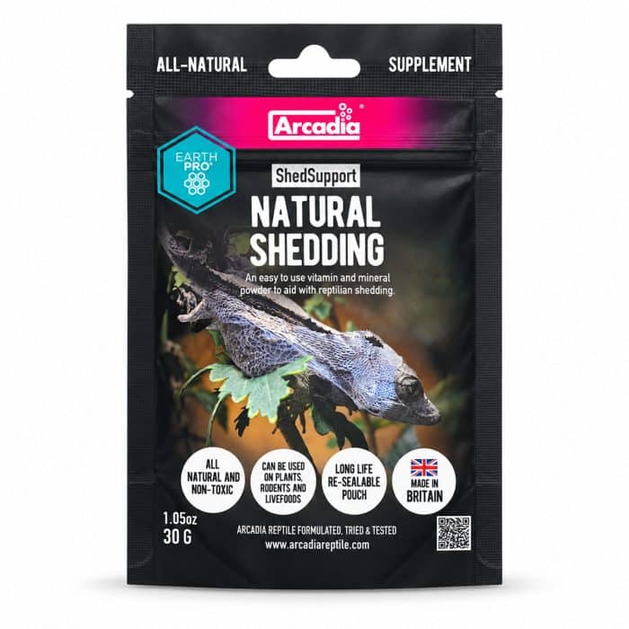 Arcadia EarthPro ShedSupport 30g natural shedding vitamin and mineral supplement for reptiles