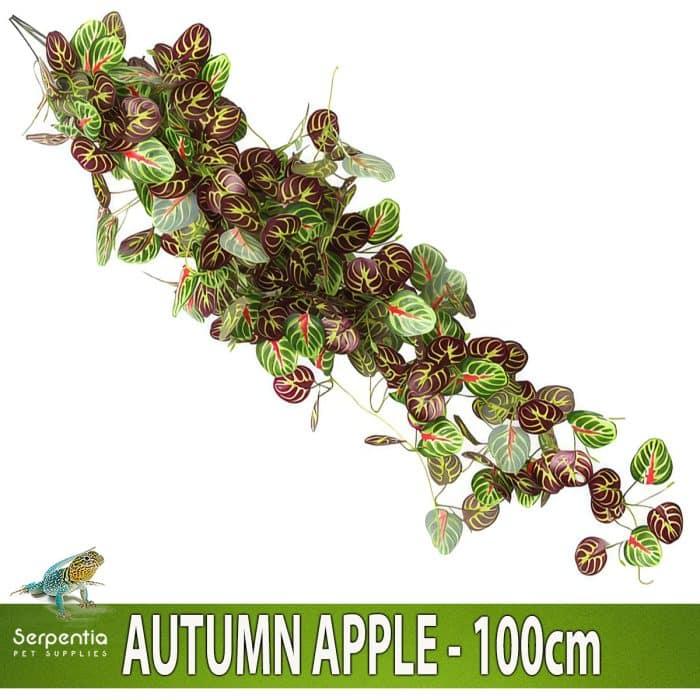 HabiStat Hanging Vine Plus Autumn Apple 100cm artificial trailing plant for reptile and vivarium decoration